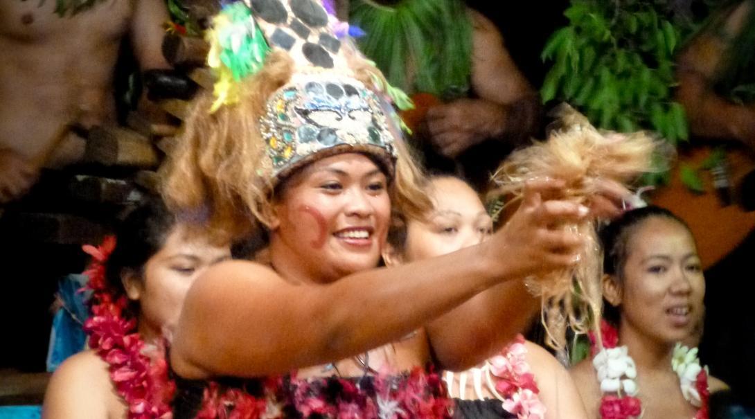 A local woman in traditional dress in Samoa As a Projects Abroad volunteer in Samoa you will get to experience much of the island nation's culture